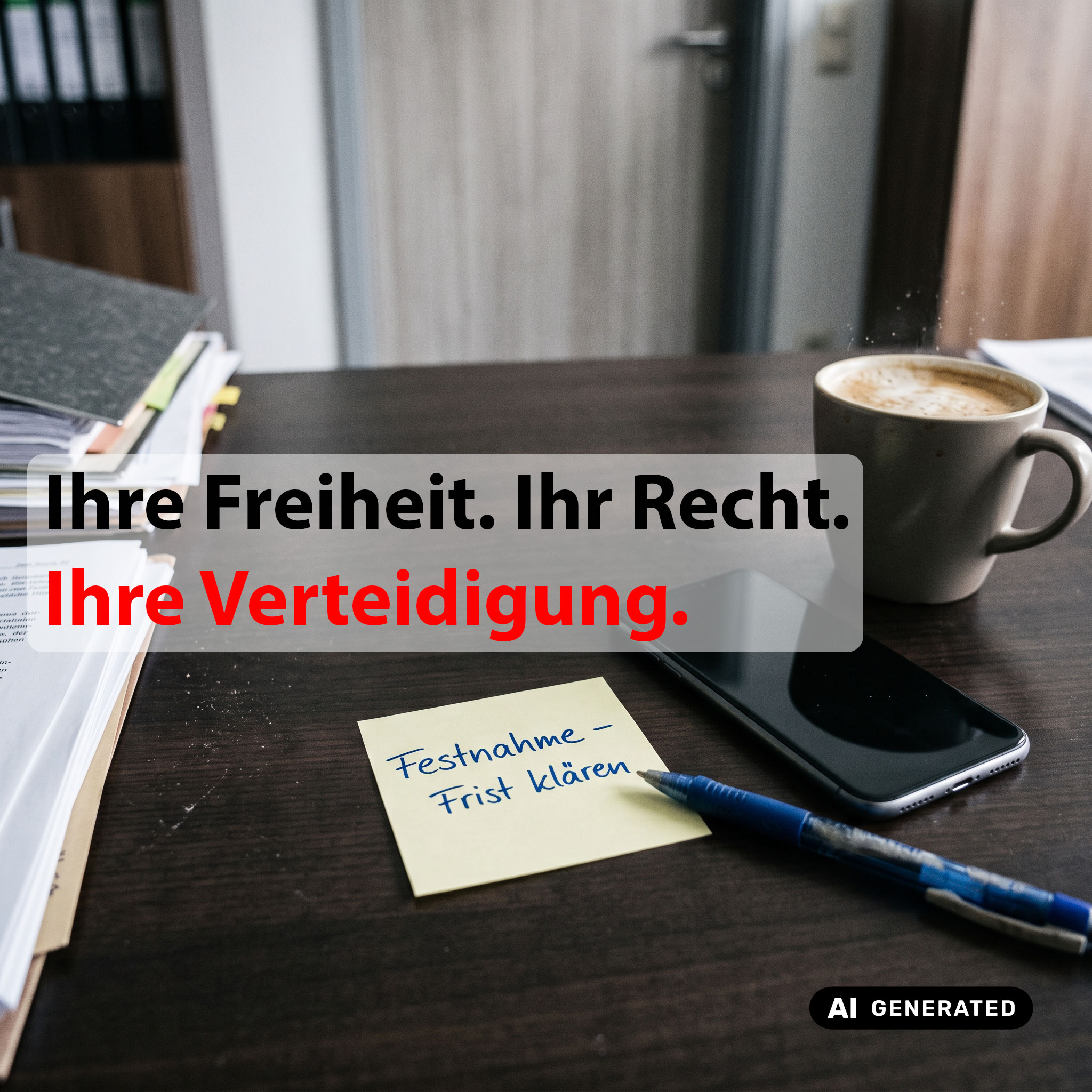 Infografik Festnahme und Untersuchungshaft – Schnelle Hilfe im Notfall durch Fachanwältin für Strafrecht Osnabrück